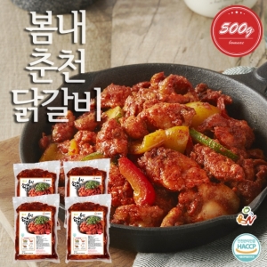 (주)봄내푸드,[강원ssg]봄내춘천닭갈비 500g 4팩